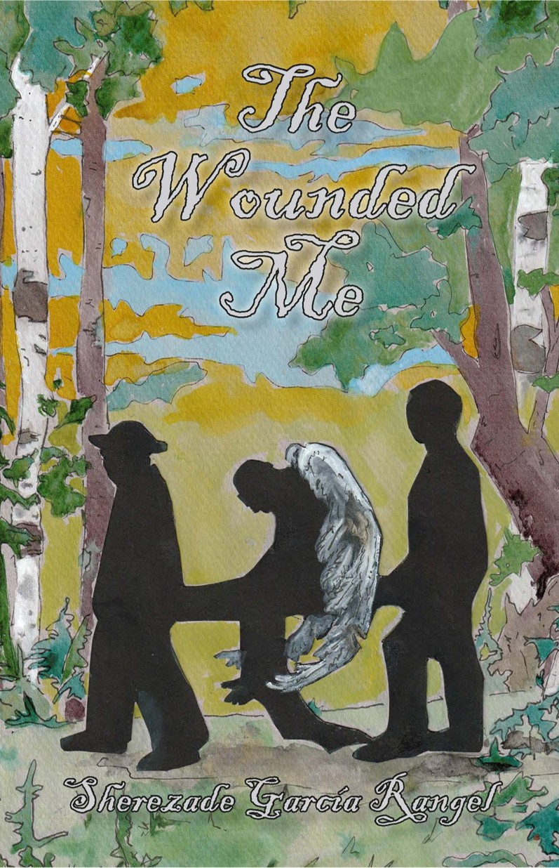 Cover of The Wounded Me, a novel written by Sherezade Garcia Rangel, inspired by The Wounded Angel, a painting by Hugo Simberg